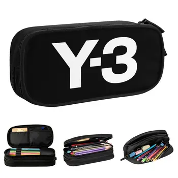 Yohji Yamamoto Zeķes Y3 Logo, Zīmuļu Gadījumos Modes Pencilcases Pildspalvu uz Rūtiņu Students Liela Soma Studentiem, Skolu Rāvējslēdzēju Kancelejas preces