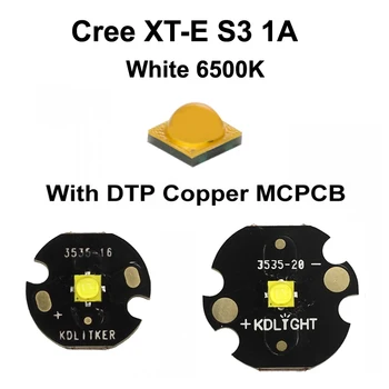 Jaunu Cree XT-E Balta 6500K LED Avotu ar KDLITKER DTP Vara MCPCB (1 gab.)