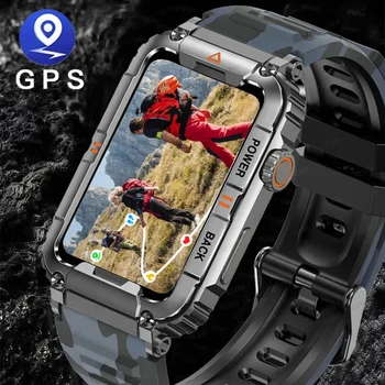 2023 Jaunu GPS Smart Skatīties uz Vīriešiem Bluetooth Zvanu Veselības Uzraudzības Smart Pulksteņi AI Balss Sporta Ūdensizturīgs Vīriešu Smartwatches