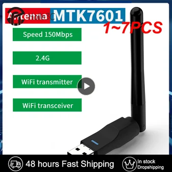 1~7PCS Wifi Adapteri, Bezvadu Tīkla Kartes 150Mbps 2.4 G Antenas 802.11 b/g/n Ethernet Wifi dongle Tīkla Karti DATORA wifi uztvērējs