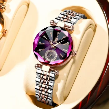 Luksusa Sieviete Elegants rokas Pulkstenis Ūdensizturīgs Nerūsējošā Tērauda Skatīties Dāmas Kleita Dimanta Kvarca Sieviešu Pulksteņi Reloj