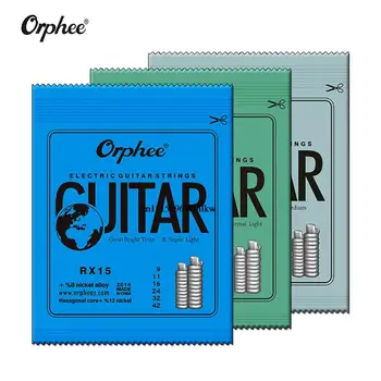 Orphee RX Sērijas Metāla Elektriskā Ģitāra Virknes Uzstādīt Praktizē Skrūvēm Oglekļa Tērauda 6 Stīgu Ģitāras Mūzikas Instrumentu Daļas