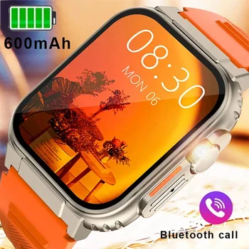 AMOLED HD Ekrānu, Bluetooth Zvanu Sievietes Smart Skatīties Vīrieši 600Mah Lielu Akumulatoru 100+ Sporta Fitnesa Tracker Ūdensizturīgs Smartwatch Vīrietis