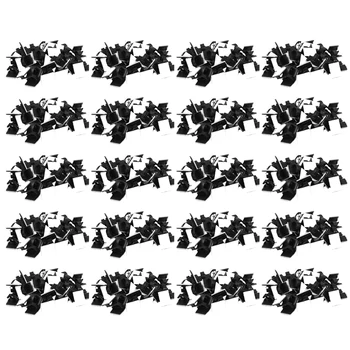 1000 Gab. Pašlīmējošās Kabeļu Skava Plastmasas Taisnstūra Kabelis Klipi Kabeļu Savienotājs Saistās Kabeļu Stiepļu Vadība Turētājs Auto