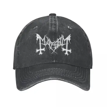 Mayhem Band Beisbola Cepure Aksesuāri Vintage Problemātisko Mazgā Snapback Cap Unisex Āra Aktivitātēm, Cepures Cepure