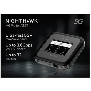 Jaunu Netgear Nighthawk MR6500 M6 Pro Atslēgts WiFi Router Pasaules 5G Band mmWave Sub6 WiFi6e 3.6 gb / s 2.5 G Ethernet Ports SDX65