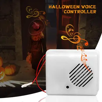 Halloween Skaņas Sensors Balss aktivizēta Biedējošu Aksesuārus Halloween Dekorēšanai Skaņas Sensors Kliedziens Skaļrunis Haunted House Šausmu Aksesuāri