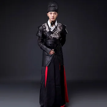 Melns Ming Dynasty Karavīrs Galminieks, Kostīmu Vīriešu Jinyiwei Cosplay Karavīrs Paukotājs Royal Imperial Guarder Seno Apģērbu