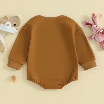 Baby Meitenes Zēns Lielgabarīta Sporta Krekls Romper Cute Bunny Trušu Auss Jaundzimušā Bērna Lieldienas Apģērbs Apģērbs