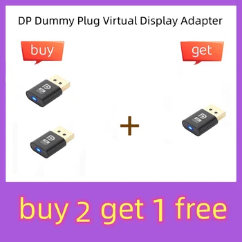 DP Lelli Plug Virtuālo Displeja Adapteri EDID Galvām Emulatora 4K DP Displayport lfd Displejs Piederumi Video Karte