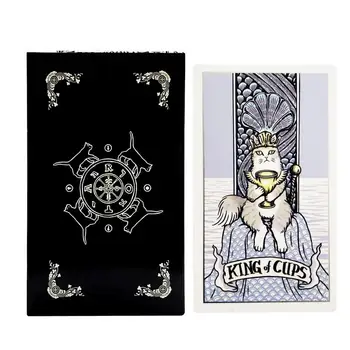 Tarot Kartes Klaiņojošu Kaķu Tarot Classic Tradicionālo Tarot Klāja, lai zīlēšana Likteni Zīlēšana 78pcs Klāja Spēļu Kārtis angļu valodā