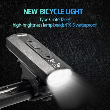 1000 Lumen LED Bike Light Priekšā, Tipa-C, USB Uzlādējams Lukturis ar Velosipēdu Lukturu Kalnu Ceļu, laternas Velosipēdu Piederumi