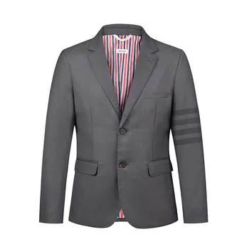 6505-Uzvalks vīriešu korejiešu versiju moderns jaunatnes slim skaists Rietumu vienotus Britu stila svītrainām ikdienas jaka