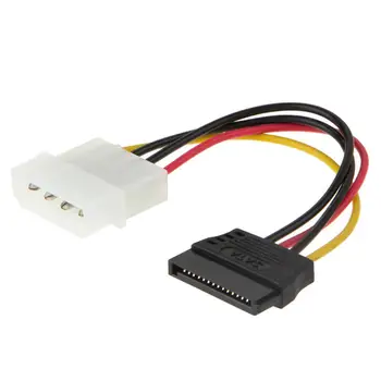 Serial ATA SATA 4-Pin IDE Molex, Lai 1/2/3 15 Pin HDD Barošanas Adaptera Kabeli Karstā Veicināšanu Pasaulē
