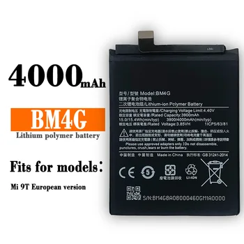 BM4G Rezerves Akumulatoru Xiaomi Mi9T Tālruņa Akumulatora BM4G Mobilo Telefonu Liela Jauda, Iebūvēts Akumulators