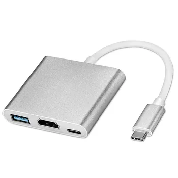 Tipa-C Adaptera Kabeli Pārveidotājs Apple USB-C Digital AV Multiport Adapteris MJ1K2AM/HDMI un USB Jaunu FW3