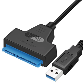 USB 3.0 SATA Kabeli USB uz SATA III Cietā Diska Adapteri, Līdz PAT 6 gb / s 2,5 Collu Ārējo SSD HDD Cieto Disku 22 Pin Sata III