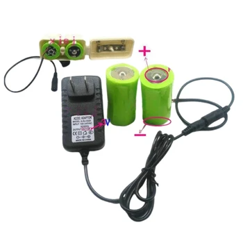 Kvalitāte MUMS Strāvas Adapteris Aizstāt D Baterijas DC3V2A Izejas LED Kvalitātes Sastāvdaļas, EnvironmentProtect Y9RF