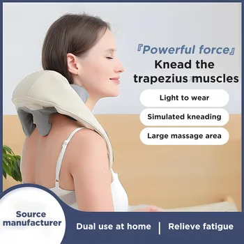 Multi-funkcionālo U-veida simulācijas cilvēka mīcīšanas klipu masāža cape mugurkaula Kakla daļas massager Plecu & Back Massager