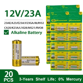 20Pcs 12V 23A Kombinētās Sārma Bateriju LRV08L-1B5C L1028 GP23A A23 23A E23A EL12 Lukturīšu Peles Flash Trigger Lustra