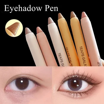 Spīguļi, Eyeshadow Pildspalvu Starplikas Pildspalvu Sejas Grims Atzīmētājs Ilgstošu Matētu Rozā Ūdensizturīgs Eyeshadow Stick