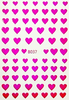 12pcs 3D valentīndienas Mīlestības Izlases Nail Art Decal Uzlīmes Sirds pašlīmējošās Uzlīmes Akrila Manikīra Piederumu Rotājumi