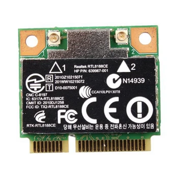 2X 150Mbps Wifi Mini PCI-E Tīkla Karti Par HP Realtek RTL8188CE Wireless-N 802.11 B/G/N 640926-001 639967-001