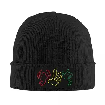 Ajaxs Bob Marley 3 Putni Sunīti Cepure Adīšanas Hat Vīrieši Sievietes Atdzist Unisex Ziemas Siltā Beanies Klp