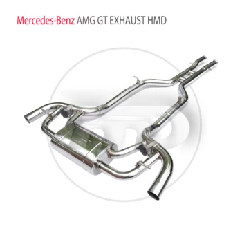 HMD Nerūsējošā Tērauda Izplūdes Sistēmas Veiktspēju Catback ir Piemērots Mercedes Benz AMG GT GTC GTS Auto Muffler