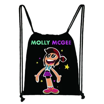 Disney Spoku Un Mollija Mcgee Aukliņu Soma Meitene Uzglabāšanas Maisi Sieviešu Portatīvo Iepirkumu Grozs Pusaudzis Gadījuma Ceļojuma Pludmales Soma