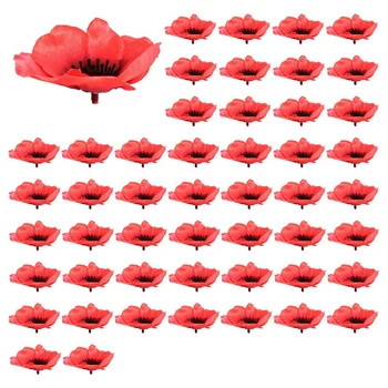 50gab Mini Zīda Ķiršu Ziedi Mākslīgo Rožu Ziedu Galvas, Mākslīgo Ziedu Galvas DIY Ziedu Wrap Scrapbooking