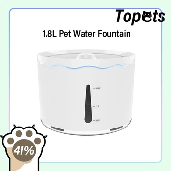 Topets Pet Ūdens Strūklaka Kaķis Suns Automātisko Pakārtoto Kaķis Bļodā Dozatoru Waterdispenser 1.8 L Zemsprieguma Anti Noplūdes Filtru