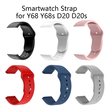 Smartwatch Silikona Siksniņa band aproce par Y68 D20 PLUS X6 Plus Y68s D20s Smart Watch Sievietēm, Vīriešiem, Bērniem Pluggable Pulksteņu Siksniņas