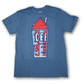 ICEE Aukstākais Dzert Pilsētā Vīriešu Zilā krāsā ar Īsām Piedurknēm T-Krekls