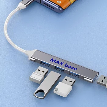 4 Porti USB Type C HUB 3.0 Dock Station USB 3.0 HUB USB C HUB Sadalītājs Daudzu OTG Adapteri Lenovo HUAWEI Xiaomi Macbook DATORU