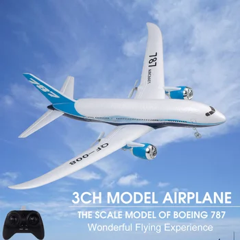 Ārpus 300M Attālumā Electric RC Lidmašīnu Civilās pasažieru lidmašīna Modelis 2.4 G Self-Stabilizatoru Sistēmas DIY Montāža Tālvadības Lidmašīnu