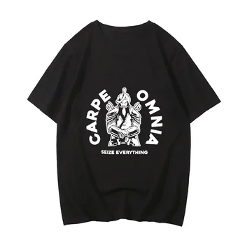 Micah Parsonss Carpe Omnia T Krekls Vīriešiem Japāņu Anime, Topi Karikatūra Harajuku Grafikas Tees Unisex Y2k Apģērbs Unisex Streetwear