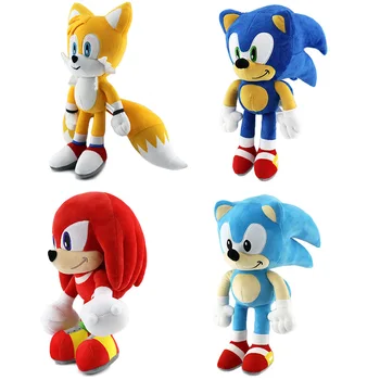 Sonic Peluche Rotaļlietas 25-30CM Amy Rose, Astes, Knuckles Plīša Gudrs Mīkstu Pildījumu Plīša Lelle Dzimšanas dienas Dāvana Bērniem
