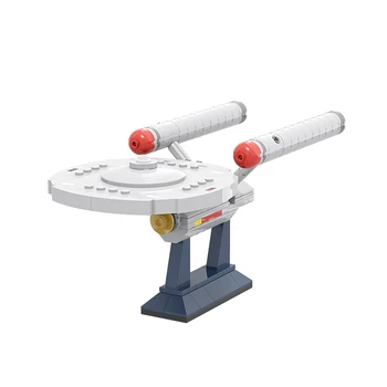 Celtniecības Bloki KM Mini kosmosa kuģis Star Sērijas Rotaļlietas NCC-1701 Blokādes Skrējējs Uzstādīt KM Ķieģeļi Taras Modelis Rotaļlietas Bērniem