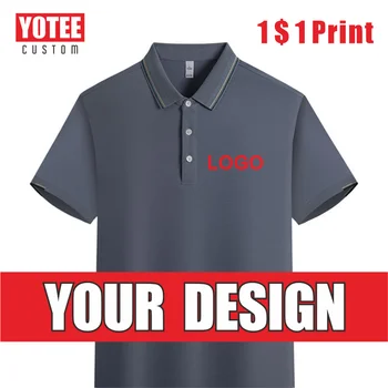 YOTEE Vasaras Polo Krekls ar Logo Custom Printed Izšuvumi Atpūtas Polo Atbilstu Sabiedrības Atsevišķu Grupu Vīriešiem Un Sievietēm Pasūtījuma 2023 Jaunas