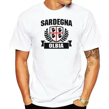 2022 Jaunu Modes Gadījuma Augstas Kvalitātes Vīriešu Vīriešu Hip Hop Print T-Krekls J1287 Karoga Sardīnijā Pilsētas Olbia Vēstuli Iespiests T Krekls