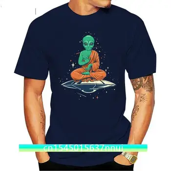 Svešzemju Budas Mens Smieklīgi T-Krekls Spaceman Astronomiju Ateists, Ateisms Jogas Top Āra Apģērbs Tee Krekls