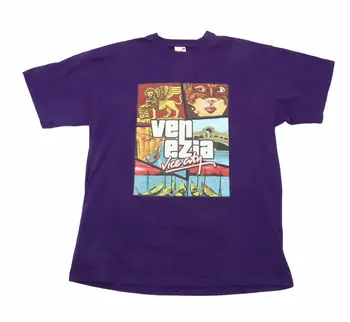 Grand Theft Auto Parodija Gta Venezia, Venēcija, Itālija Vice City T-Krekls L Lielu Vīriešu