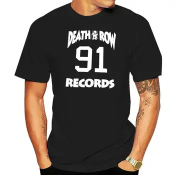Jaunu Death Row Records Mens 91 Vintage Klasisks T-Krekls