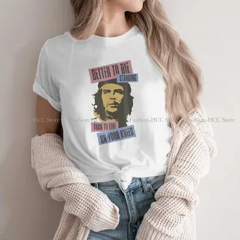 Labāk Jaunākās Poliestera TShirts Che Guevara Sieviešu Stils Streetwear T Krekls O Kakla