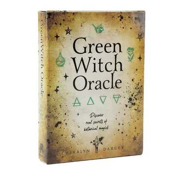 Zaļo Raganu Oracle Kartes Tarot Kartes Klāja un Kāršu Spēle, galda Spēle, Zīlēšana likteni