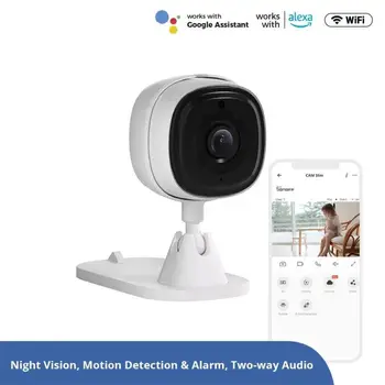 SONOFF 1080P HD Kustības Signalizācijas CAM Slim WiFi Smart Security Kamera ar divvirzienu Audio Scene Saistība Ar EWeLink APP Alexa, Google Home