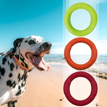 Suņu Rotaļlietas Lieliem Suņiem Interaktīvo Mācību Gredzenu airētājs pats par sevi Izturīgi pret Suņiem Pet Peld Diskus Rotaļlieta Suns Gredzenu 18 cm Moderns