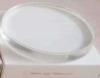 Zobu PMMA Bloki Pārredzamu Sveķu Griešanai Plāksnes PMMA98*10mm-25mm CAD/CAM Sistēmas Pagaidu Kronis
