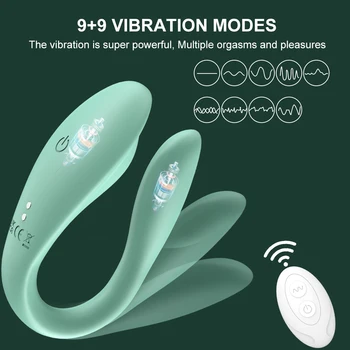 Bezvadu Vadības Maksts Dildo, Vibratori Pāriem Valkājamas G Spot Anālais Klitora Stimulators Dual Vibrators 18 Seksa Rotaļlietas Sievietēm
